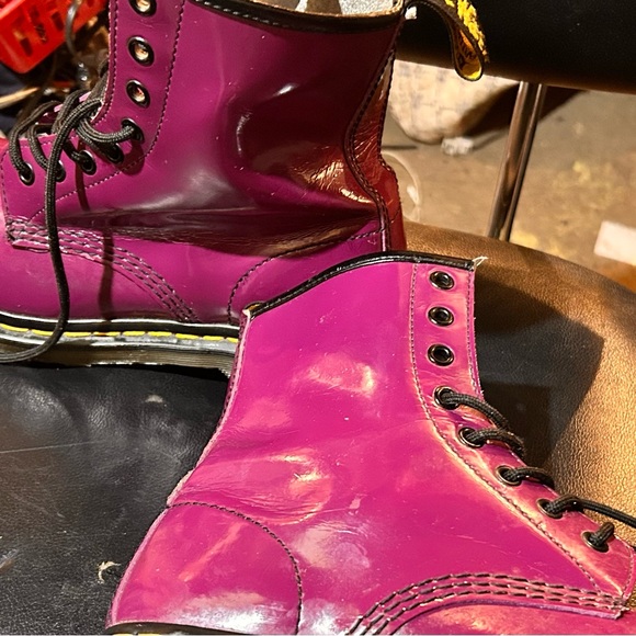 Women’s Purple Patent Leather Dr Martens - Picture 3 of 9